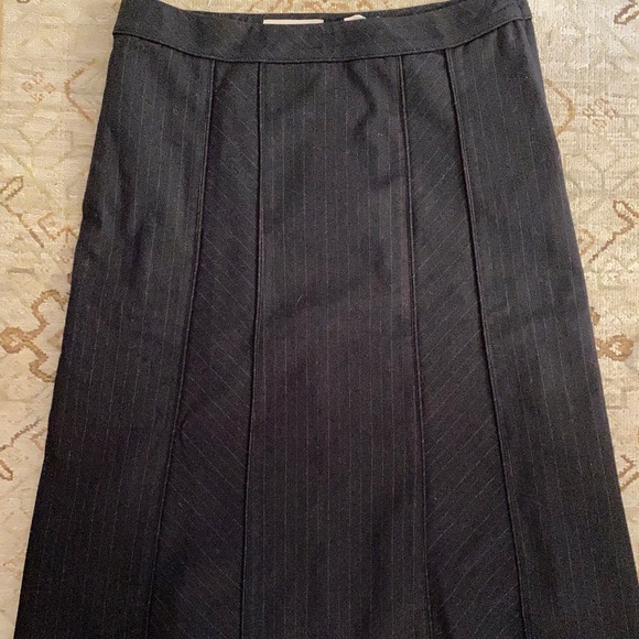 Red Pinstripe Black XS Work Skirt - Picture 3 of 9